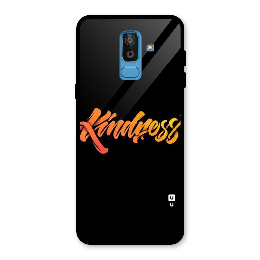Kindness Glass Back Case for Galaxy J8