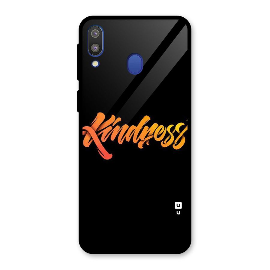 Kindness Glass Back Case for Galaxy M20