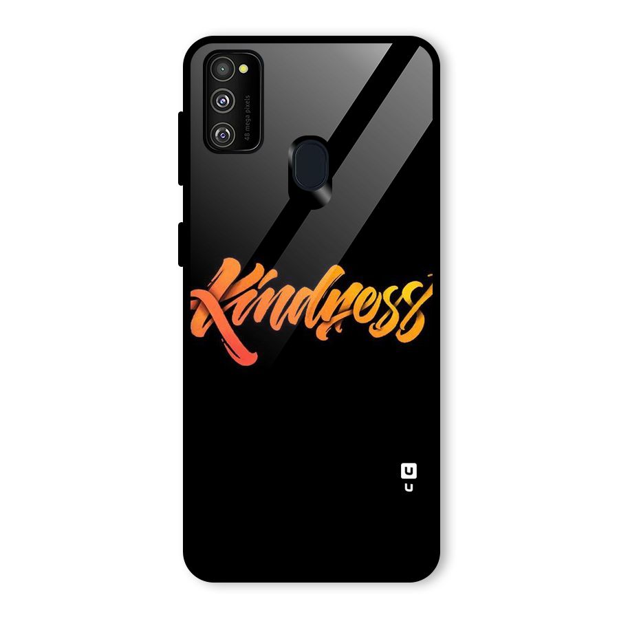 Kindness Glass Back Case for Galaxy M30s