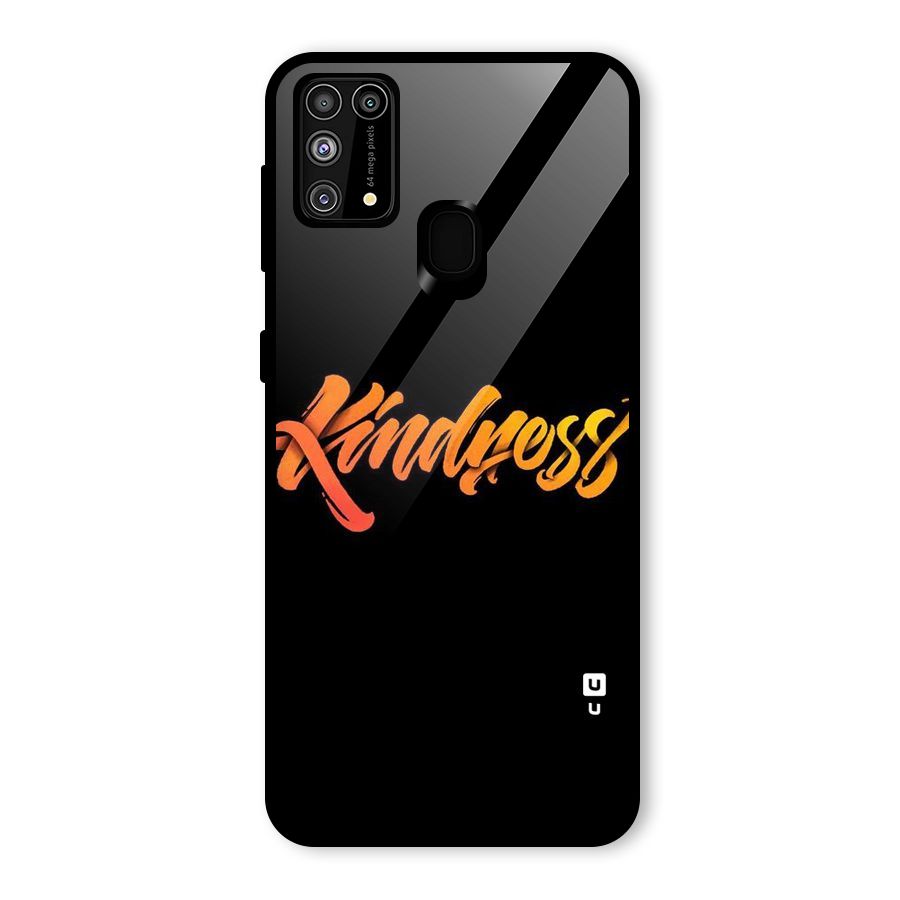 Kindness Glass Back Case for Galaxy M31