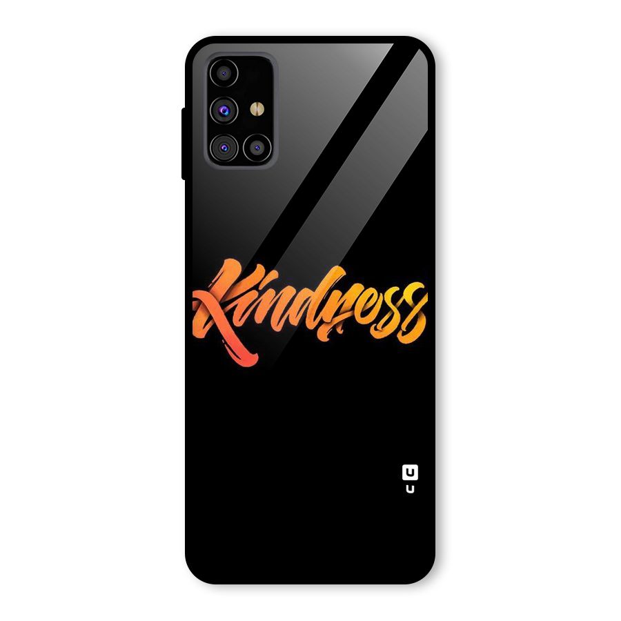 Kindness Glass Back Case for Galaxy M31s