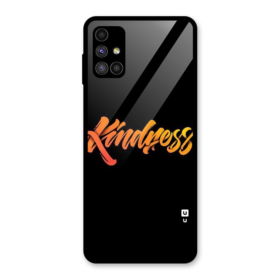 Kindness Glass Back Case for Galaxy M51