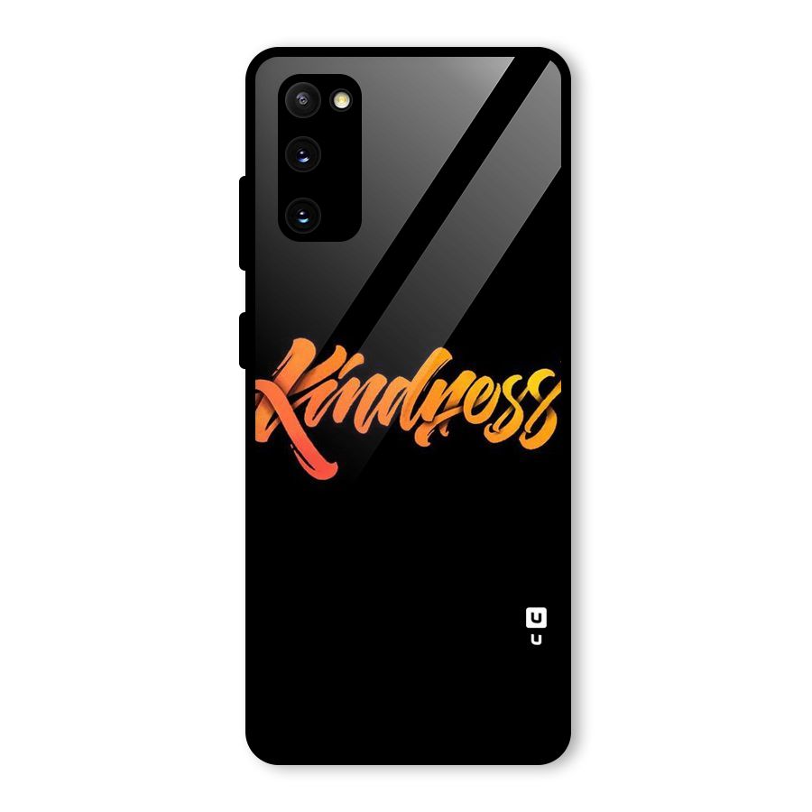Kindness Glass Back Case for Galaxy S20 FE