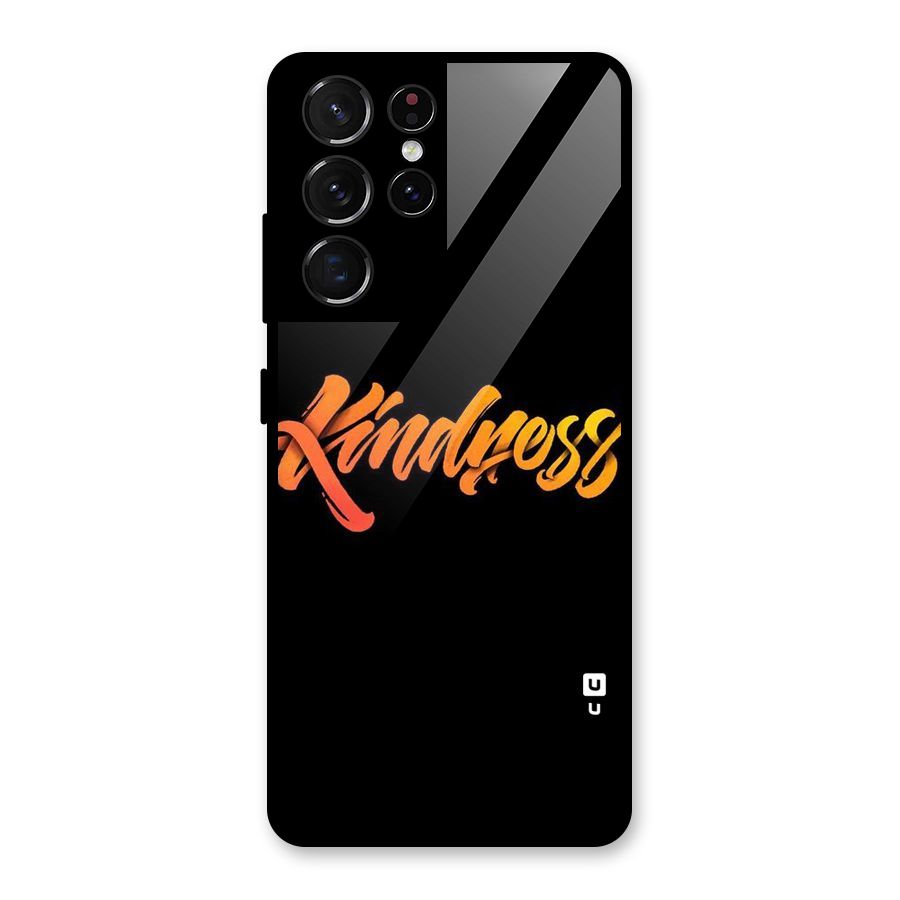 Kindness Glass Back Case for Galaxy S21 Ultra 5G