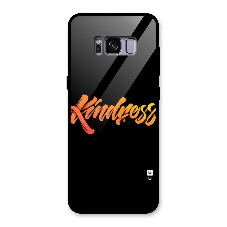 Kindness Glass Back Case for Galaxy S8
