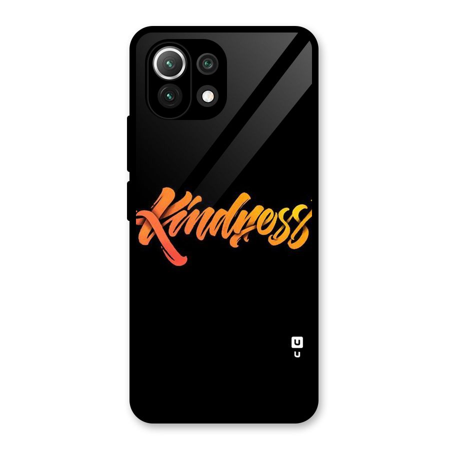 Kindness Glass Back Case for Mi 11 Lite NE 5G