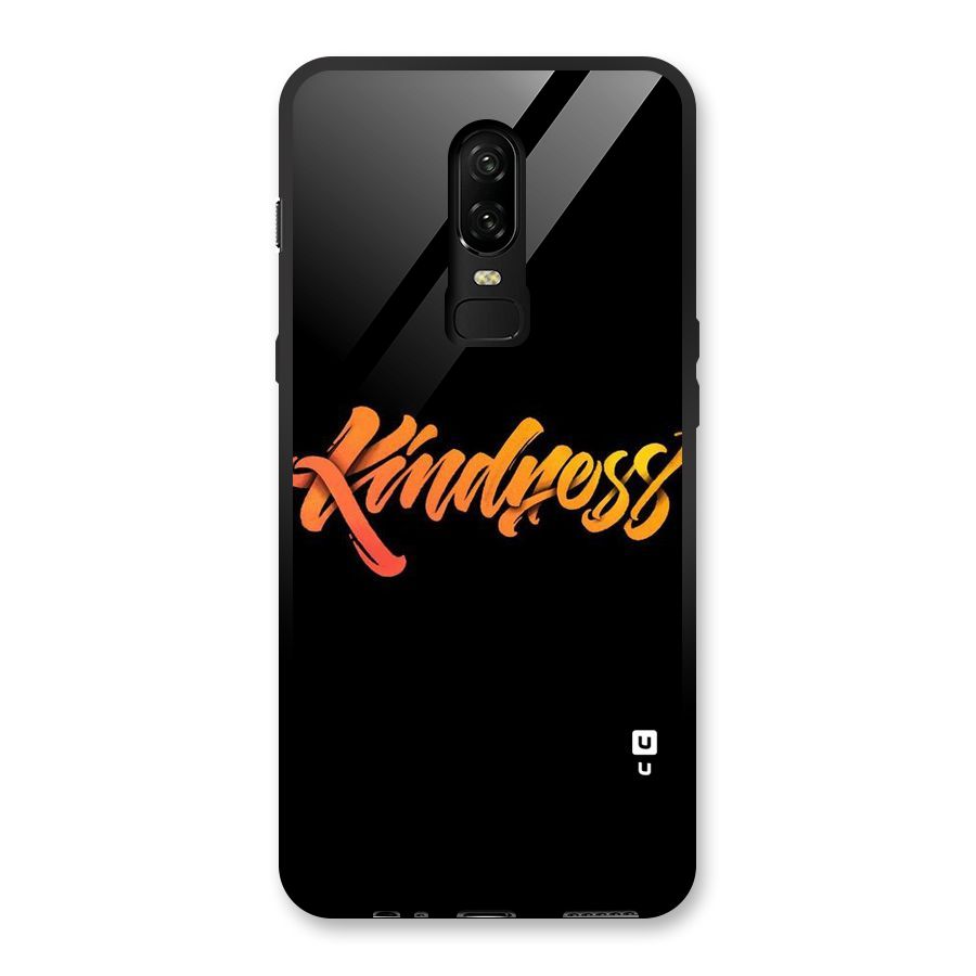 Kindness Glass Back Case for OnePlus 6