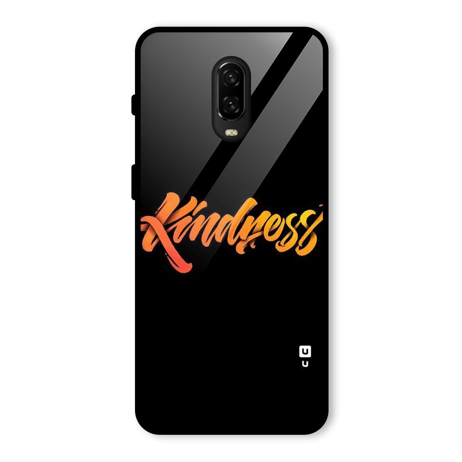 Kindness Glass Back Case for OnePlus 6T