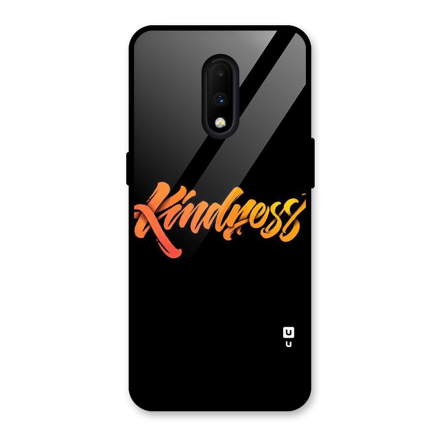 Kindness Glass Back Case for OnePlus 7