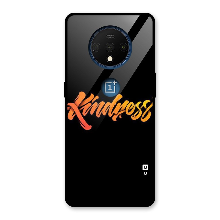 Kindness Glass Back Case for OnePlus 7T