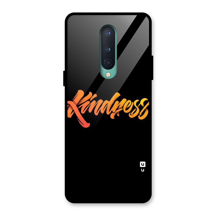 Kindness Glass Back Case for OnePlus 8