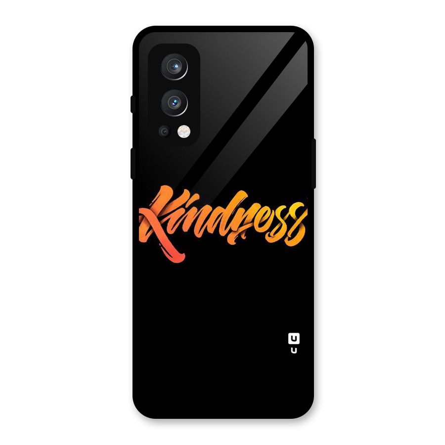 Kindness Glass Back Case for OnePlus Nord 2 5G