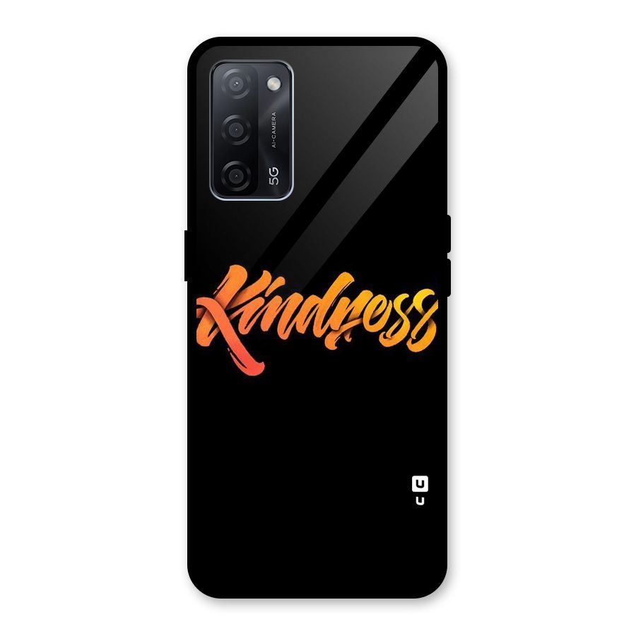 Kindness Glass Back Case for Oppo A53s 5G