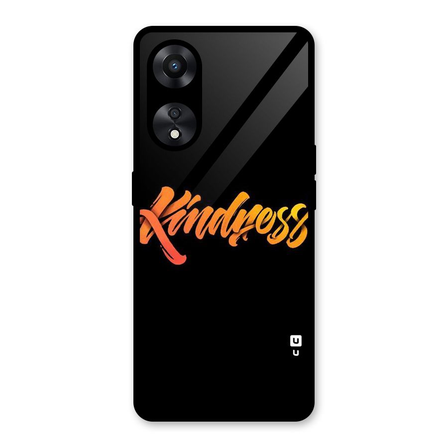 Kindness Glass Back Case for Oppo A78
