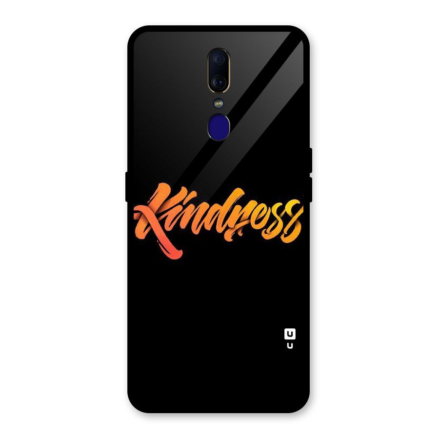 Kindness Glass Back Case for Oppo F11