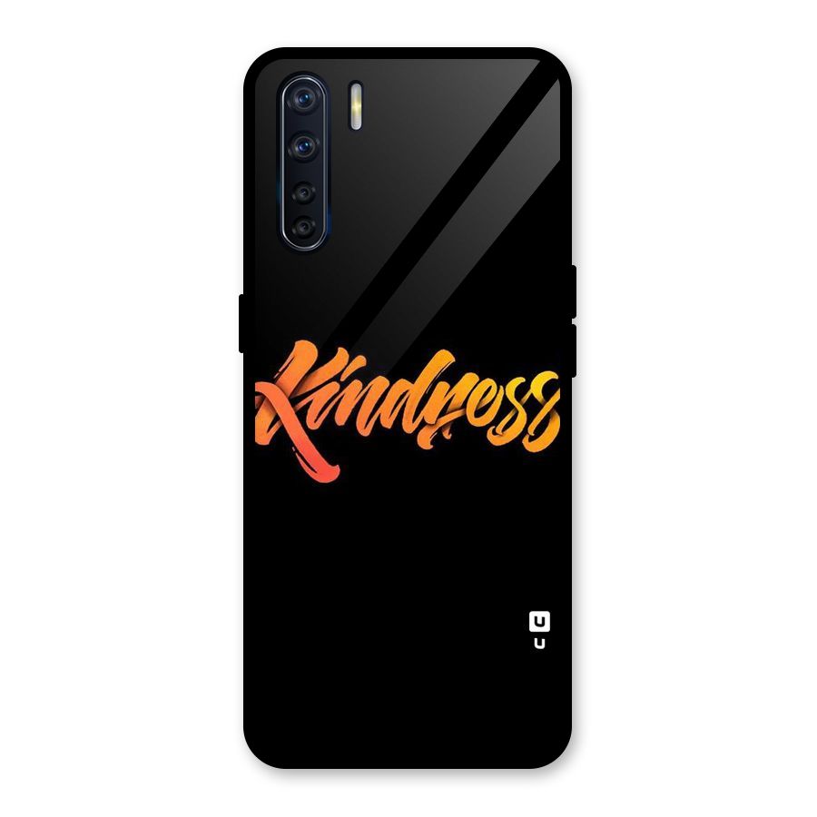 Kindness Glass Back Case for Oppo F15