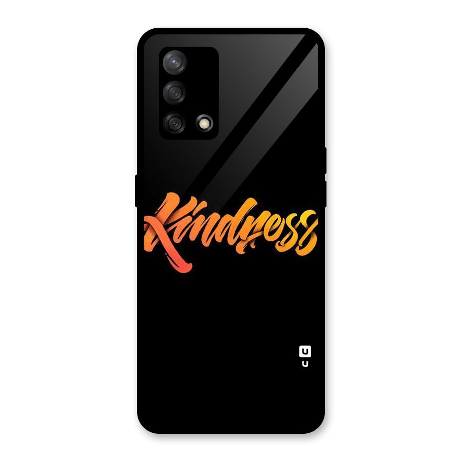 Kindness Glass Back Case for Oppo F19