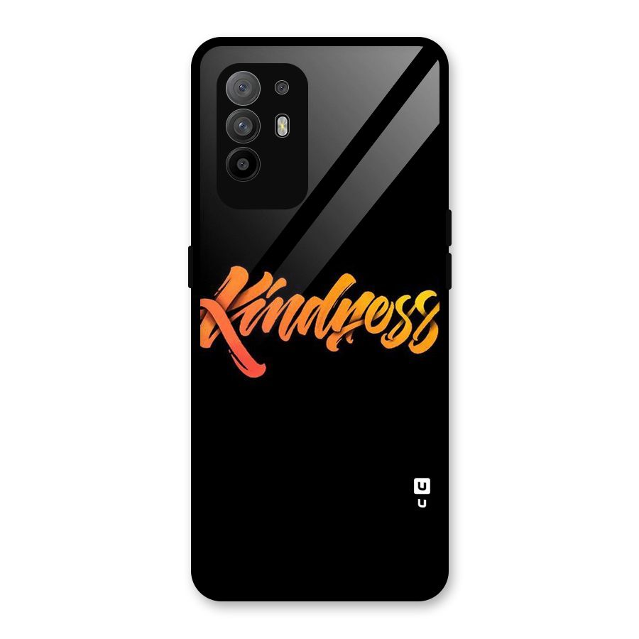 Kindness Glass Back Case for Oppo F19 Pro Plus 5G