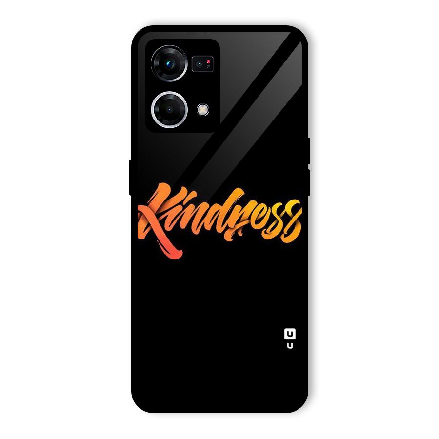 Kindness Glass Back Case for Oppo F21 Pro 5G