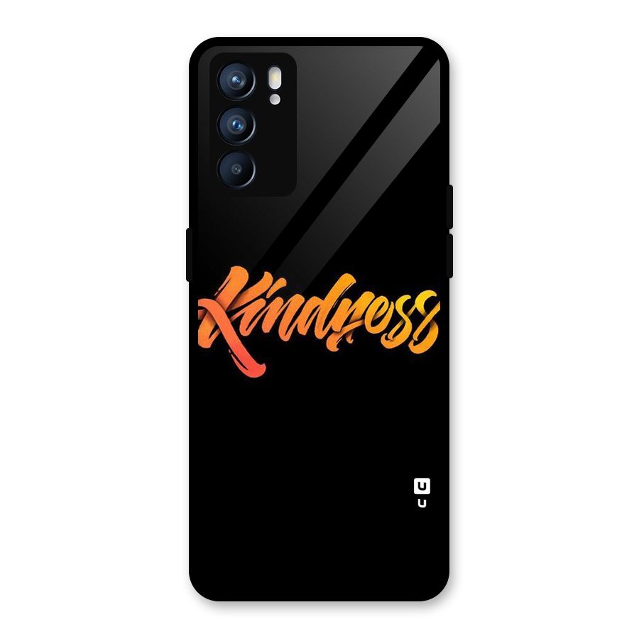 Kindness Glass Back Case for Oppo Reno6 5G