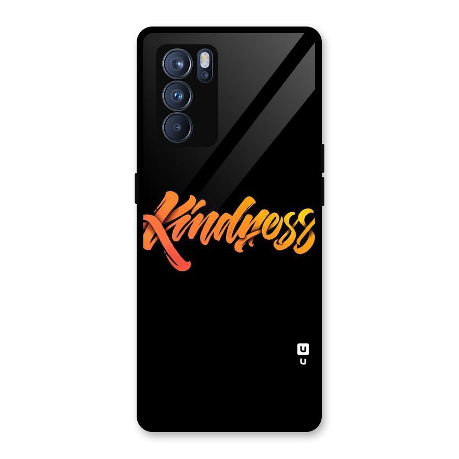 Kindness Glass Back Case for Oppo Reno6 Pro 5G