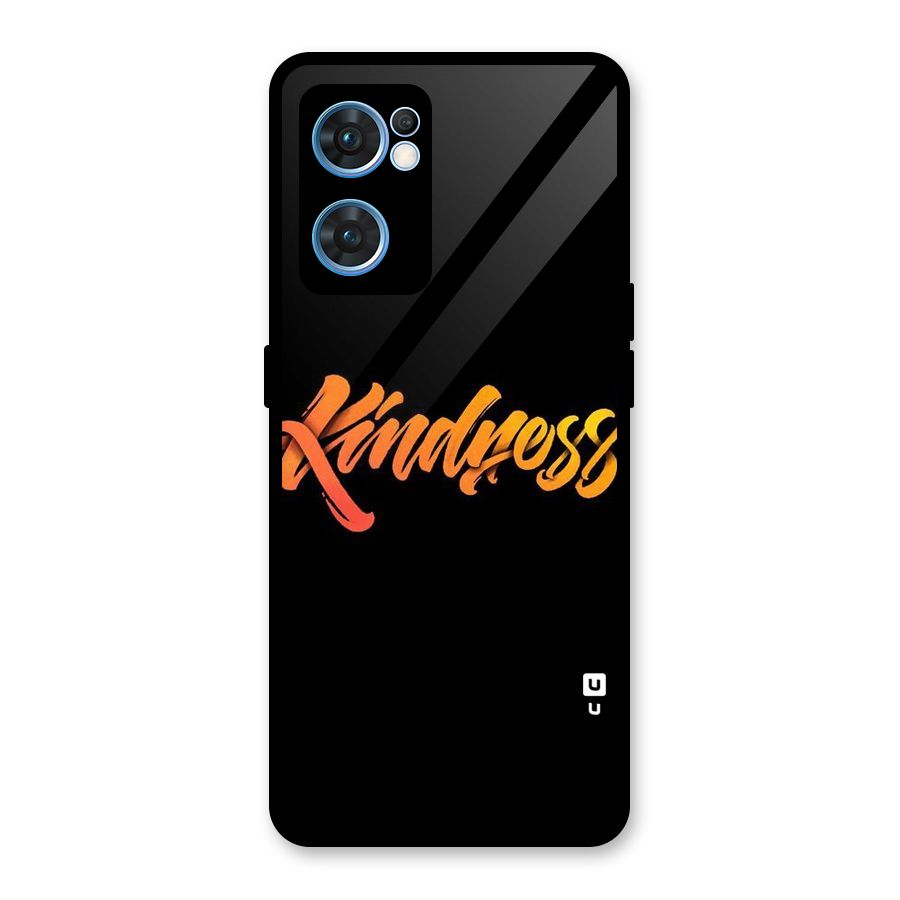 Kindness Glass Back Case for Oppo Reno7 5G
