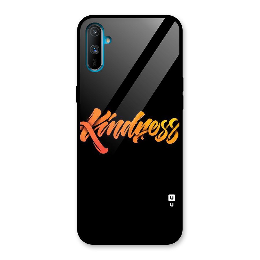 Kindness Glass Back Case for Realme C3