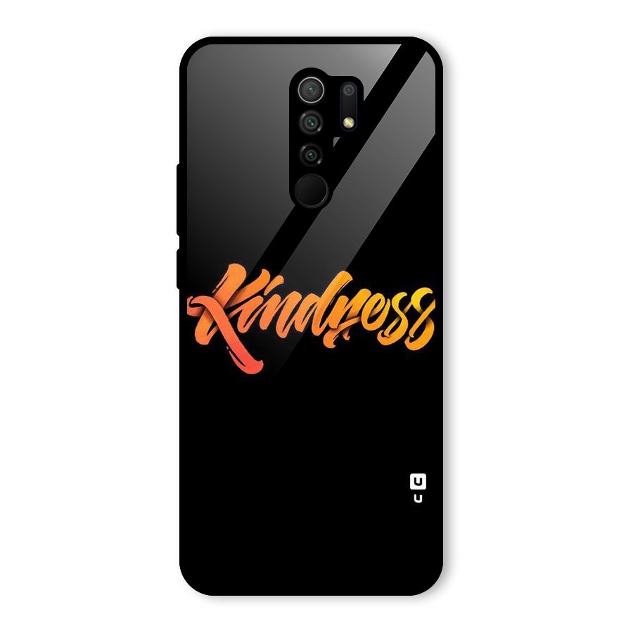 Kindness Glass Back Case for Redmi 9 Prime