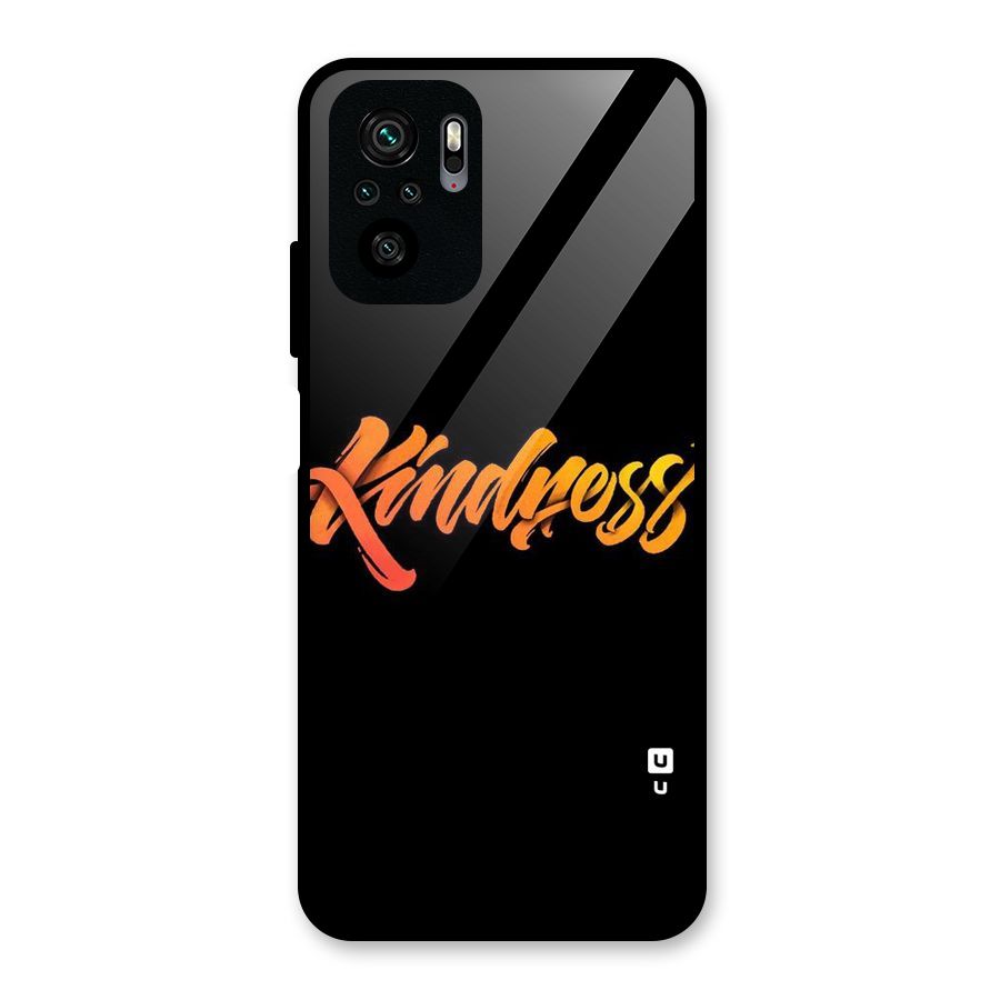 Kindness Glass Back Case for Redmi Note 10S