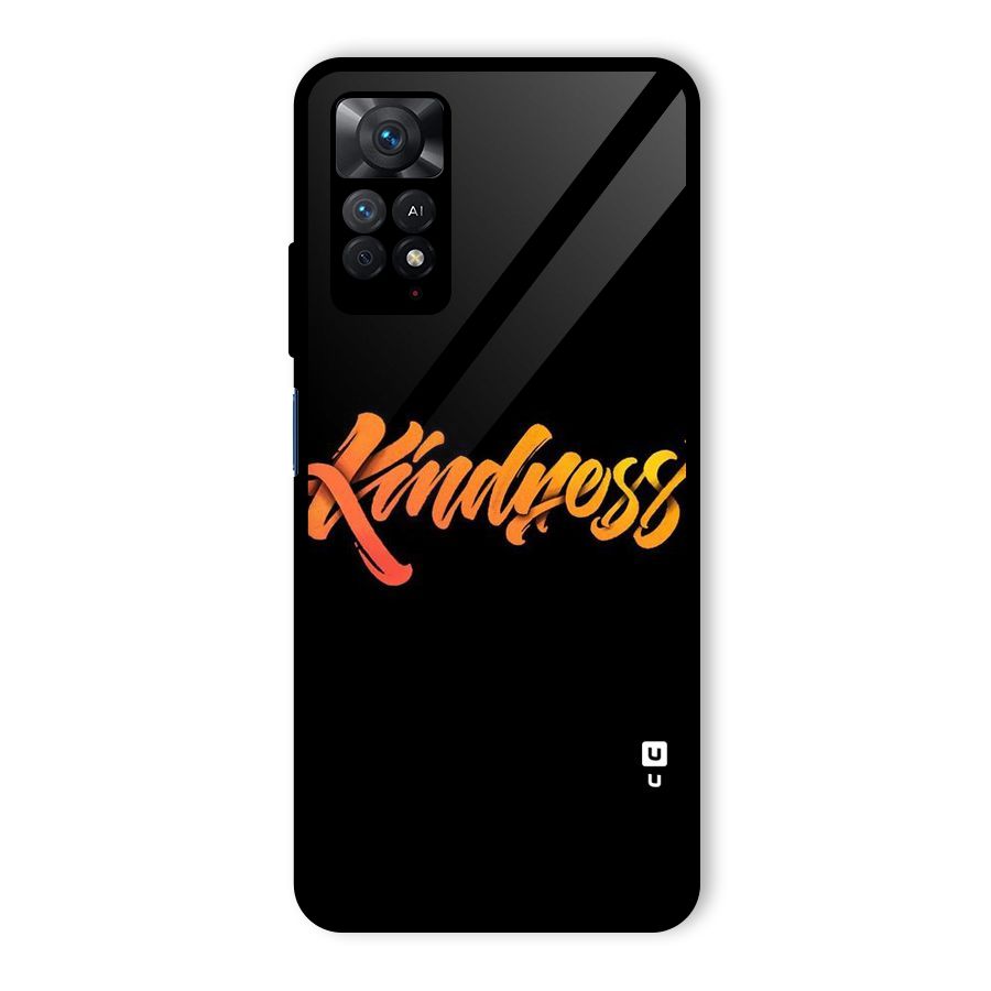 Kindness Glass Back Case for Redmi Note 11 Pro
