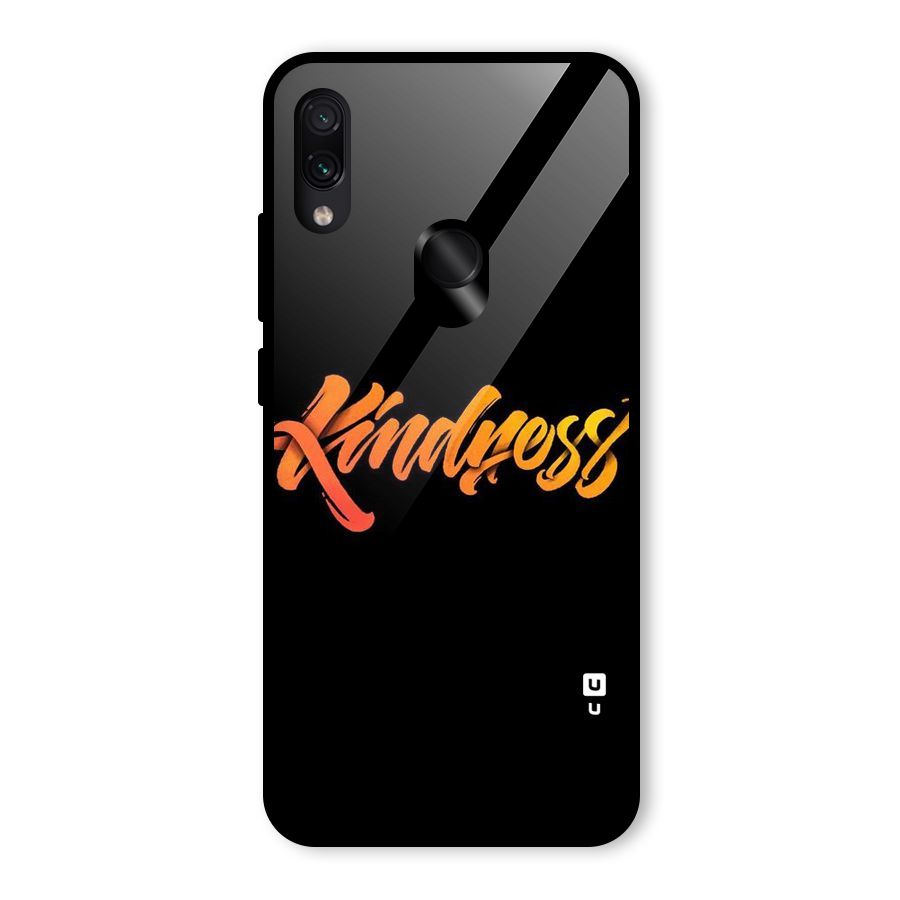 Kindness Glass Back Case for Redmi Note 7S