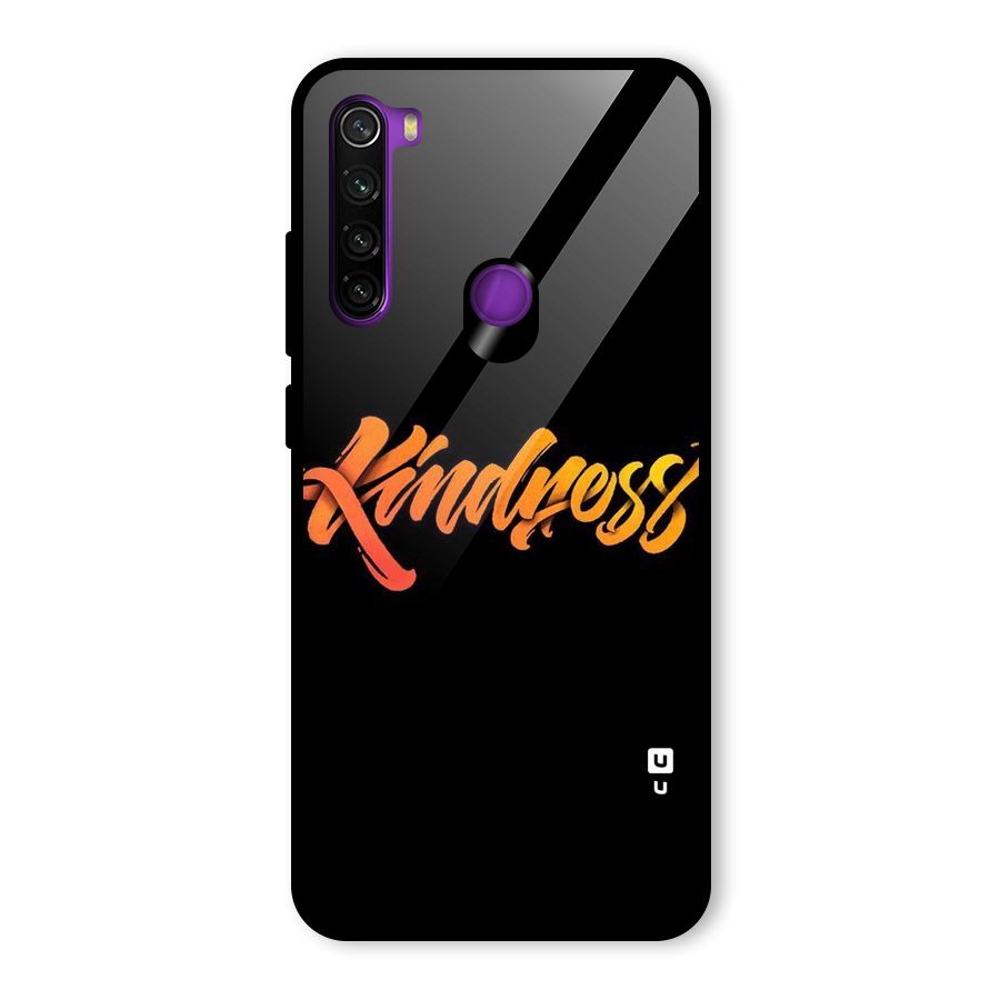 Kindness Glass Back Case for Redmi Note 8