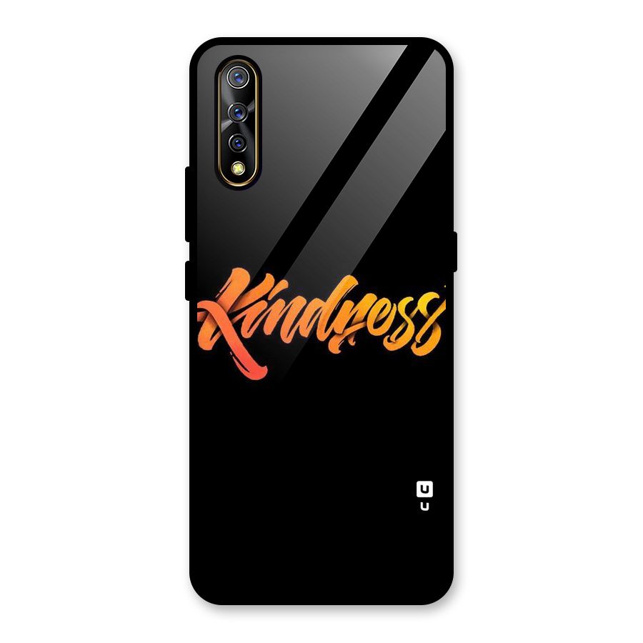 Kindness Glass Back Case for Vivo S1