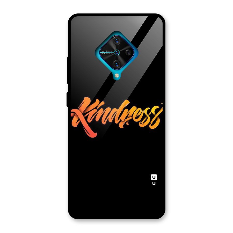 Kindness Glass Back Case for Vivo S1 Pro