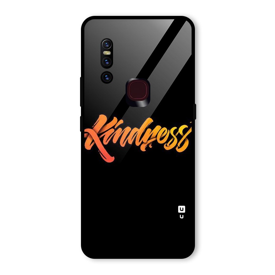 Kindness Glass Back Case for Vivo V15