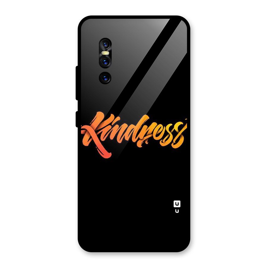 Kindness Glass Back Case for Vivo V15 Pro