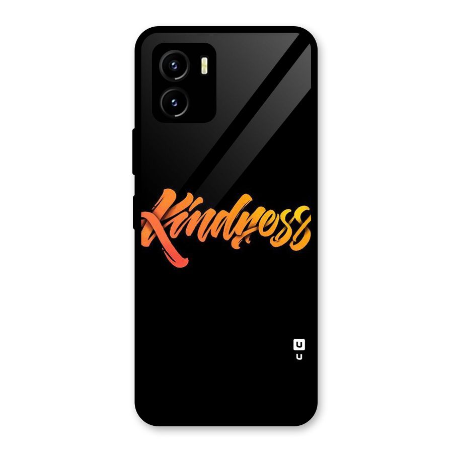 Kindness Glass Back Case for Vivo Y15s