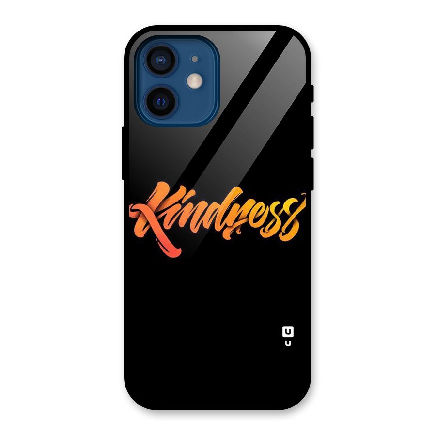 Kindness Glass Back Case for iPhone 12 Mini
