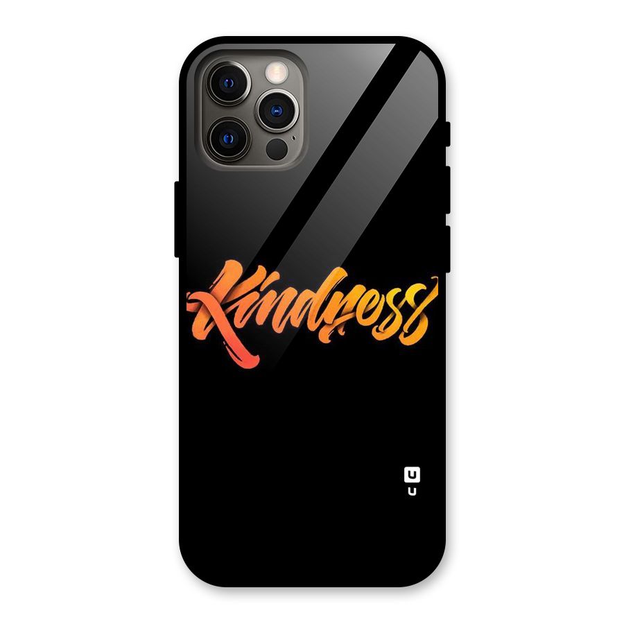 Kindness Glass Back Case for iPhone 12 Pro