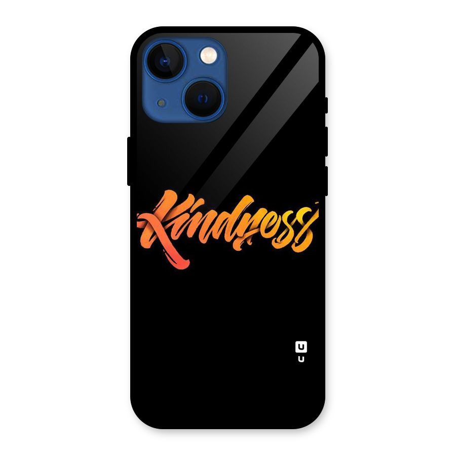 Kindness Glass Back Case for iPhone 13 Mini