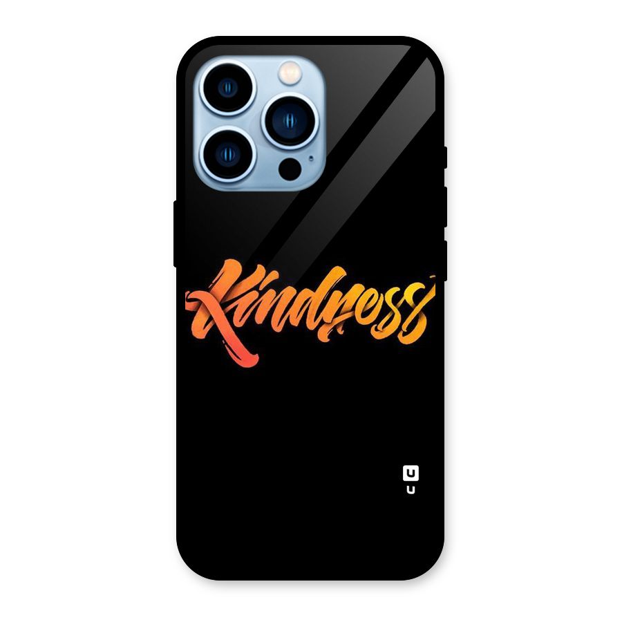 Kindness Glass Back Case for iPhone 13 Pro
