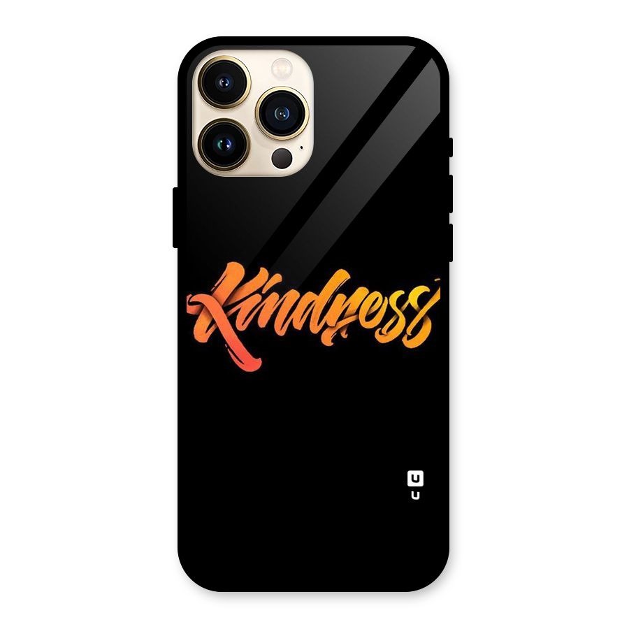 Kindness Glass Back Case for iPhone 13 Pro Max