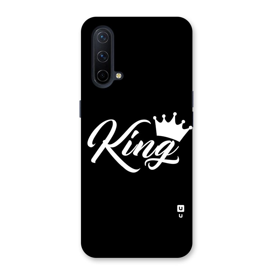 King Crown Typography Back Case for OnePlus Nord CE 5G