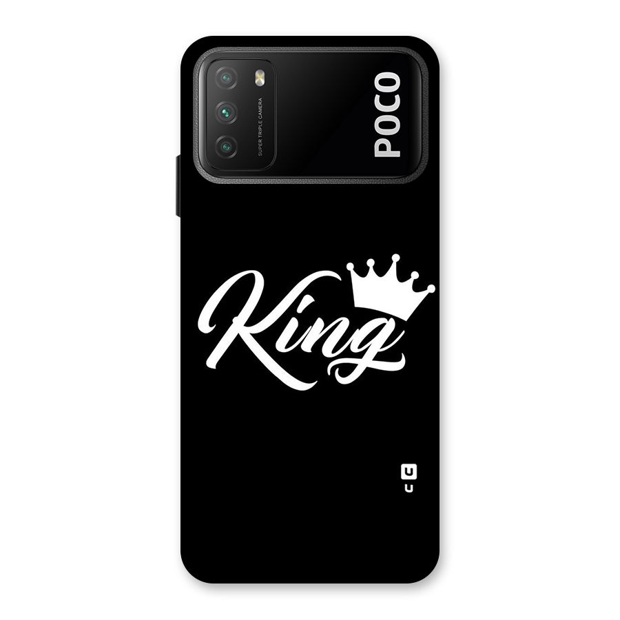 King Crown Typography Back Case for Poco M3