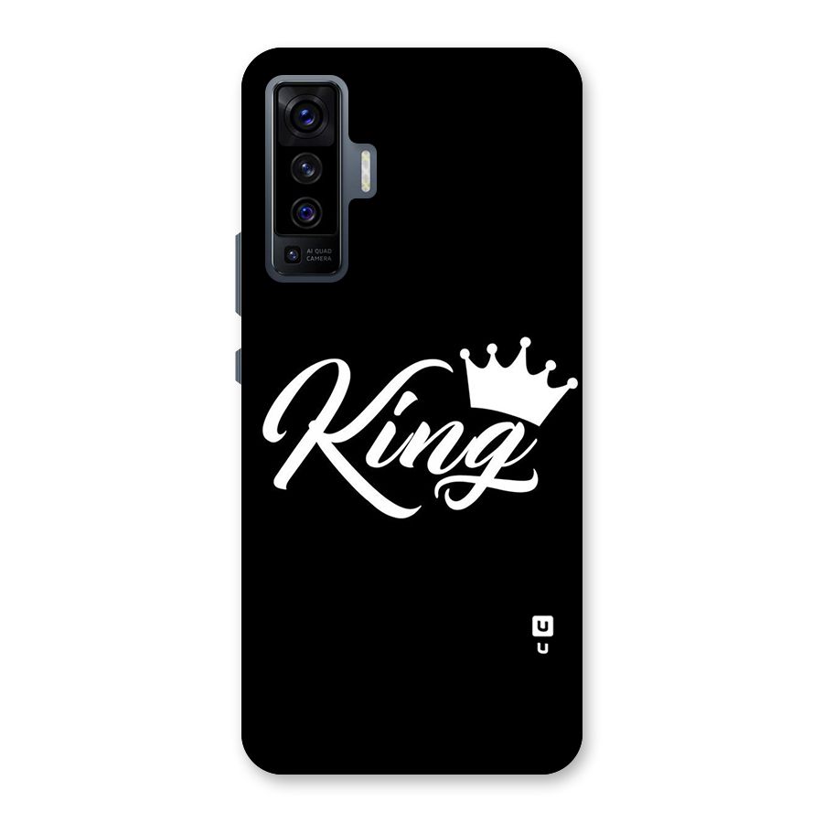 King Crown Typography Back Case for Vivo X50