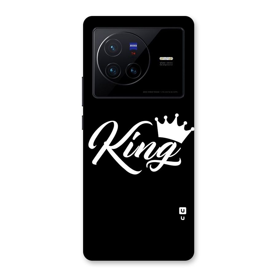 King Crown Typography Back Case for Vivo X80