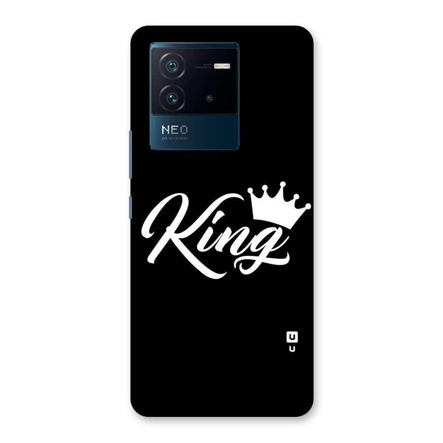 King Crown Typography Back Case for Vivo iQOO Neo 6 5G