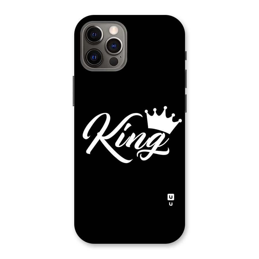 King Crown Typography Back Case for iPhone 12 Pro