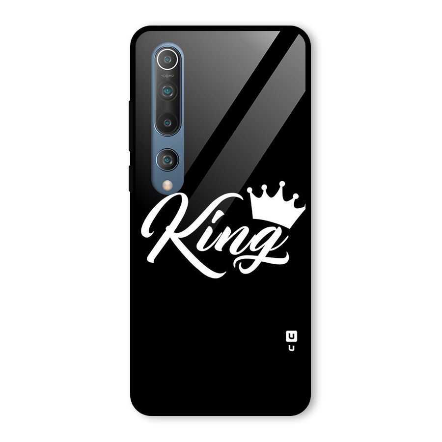 King Crown Typography Glass Back Case for Mi 10