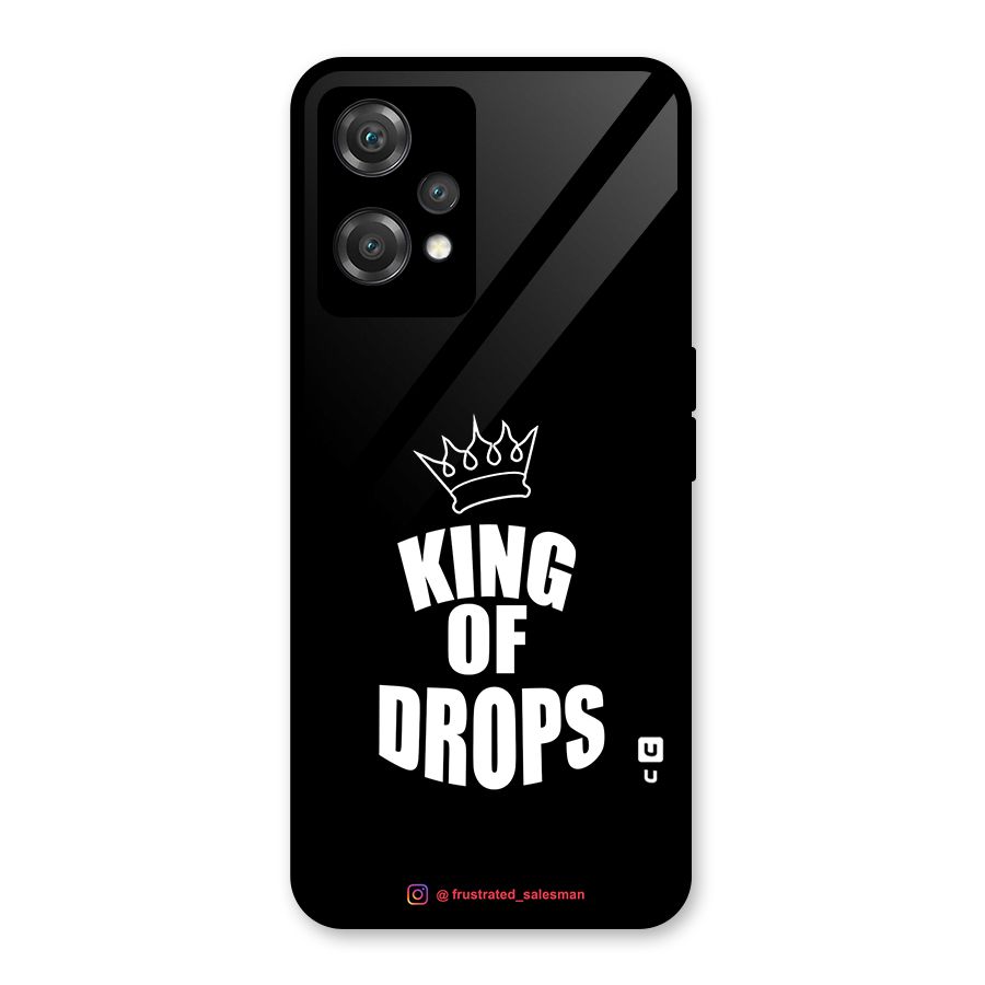 King of Drops Black Glass Back Case for OnePlus Nord CE 2 Lite 5G